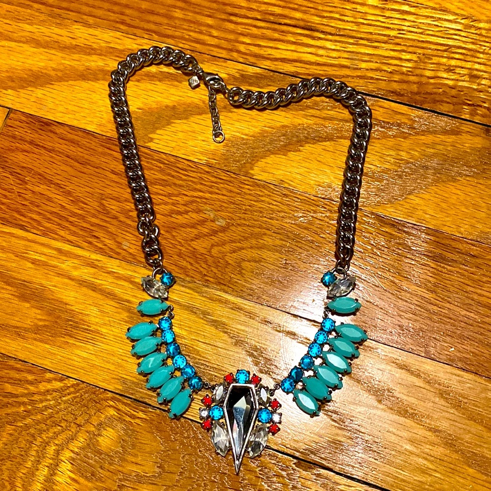 Multi color statement necklace